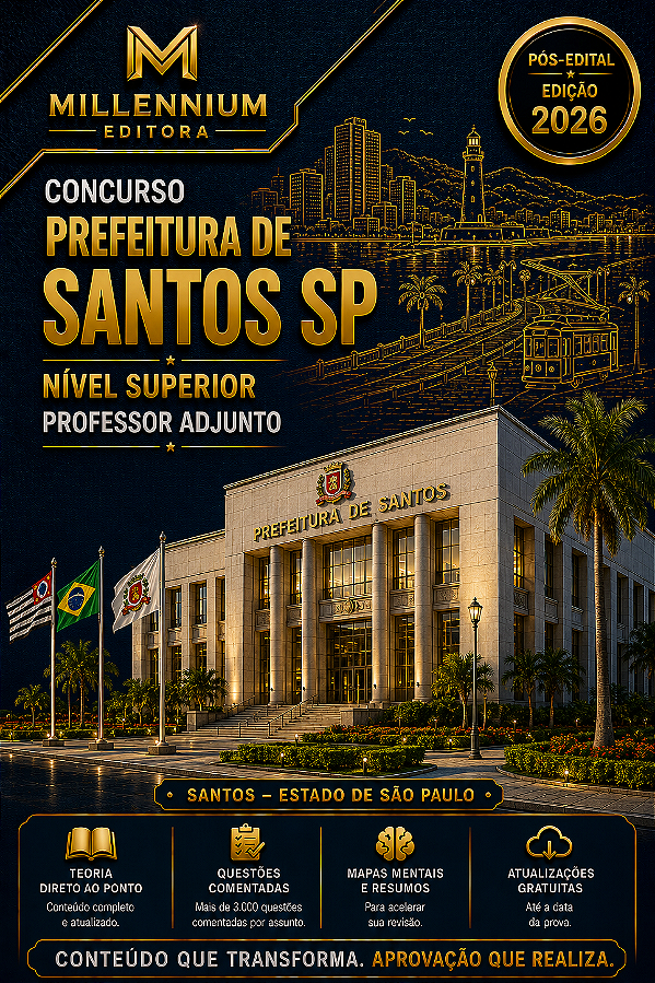 Apostila PREFEITURA DE SANTOS SP 2026 Professor Educação Especial
