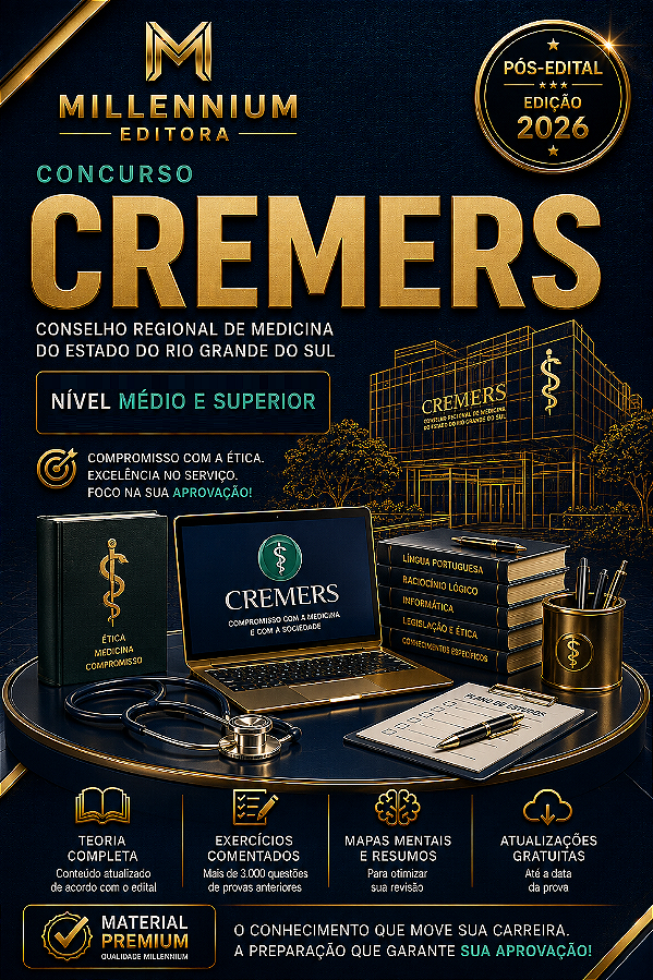 Apostila CREMERS 2026 Agente Fiscal