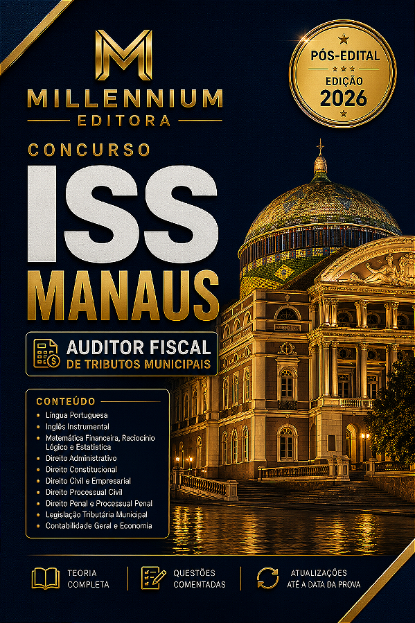 Apostila ISS MANAUS 2026 Auditor Fiscal de Tributos Municipais