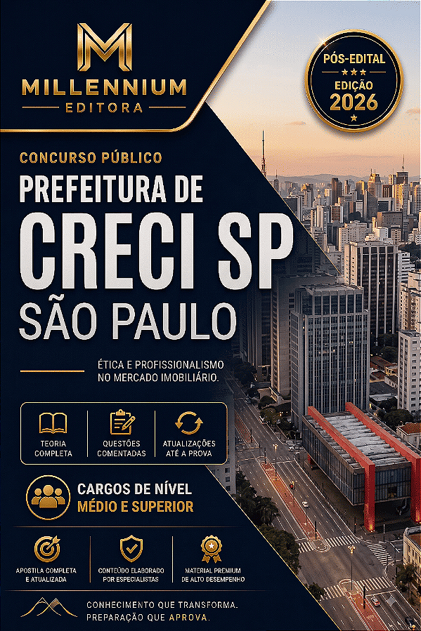 Apostila CRECI SP 2026 Assistente Administrativo