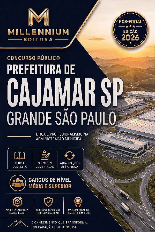 Apostila PREFEITURA DE CAJAMAR SP Professor de Inglês