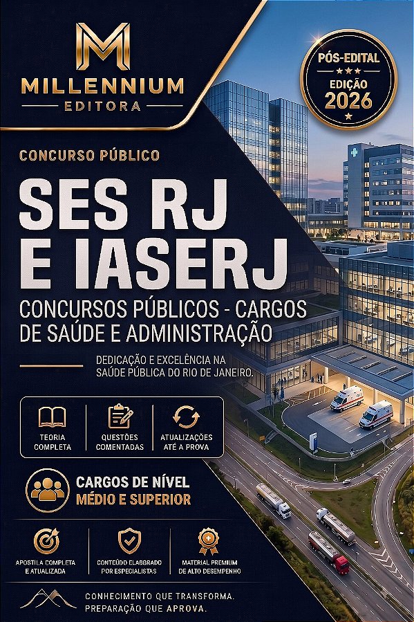 Apostila SES RJ e IASERJ 2026 Fisioterapeuta