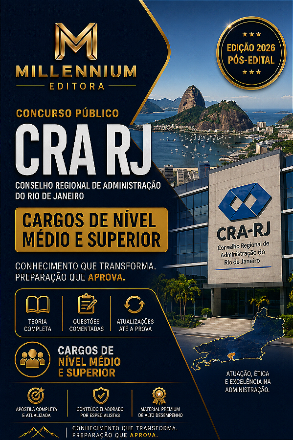 Apostila CRA RJ 2026 Fiscal