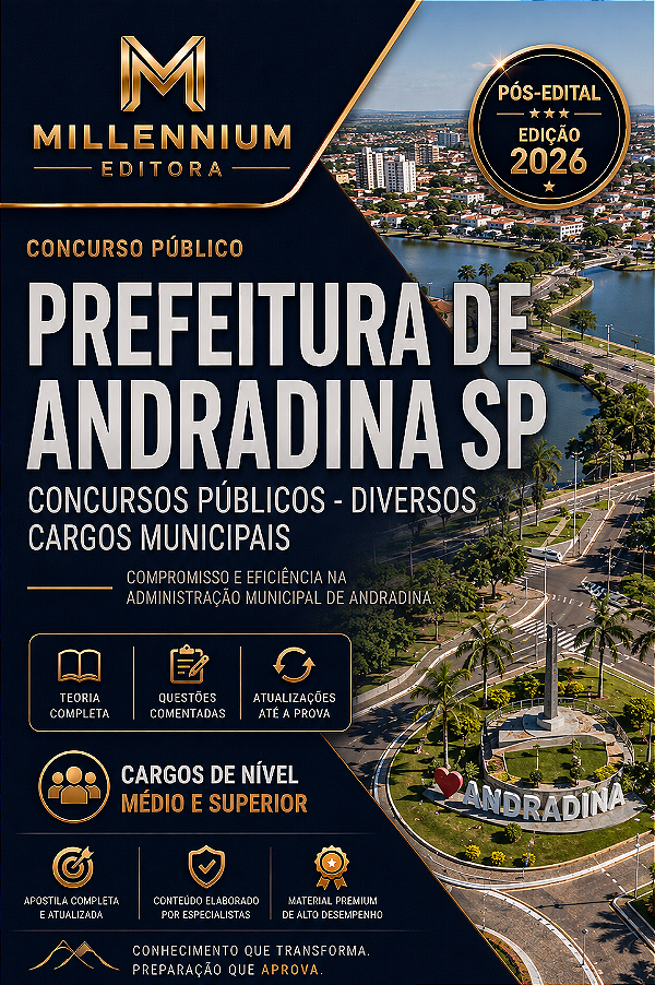 Apostila PREFEITURA DE ANDRADINA SP 2026 Professor de Educação Infantil em Creche
