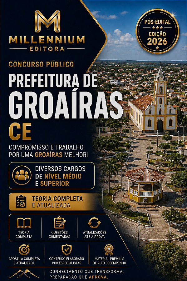 Apostila PREFEITURA DE GROAÍRAS CE 2026 Enfermeiro