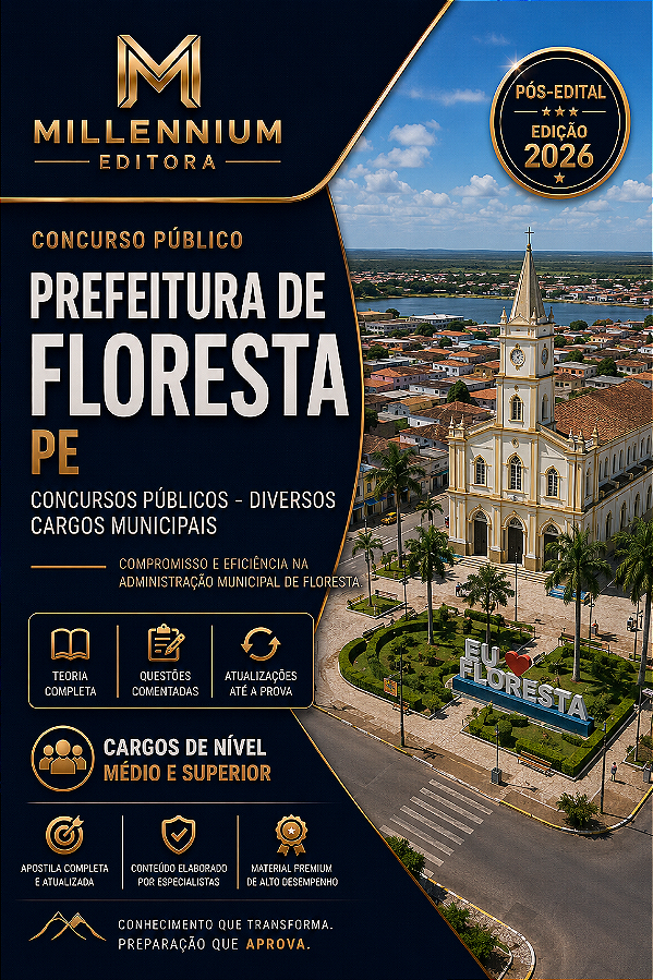 Apostila PREFEITURA DE FLORESTA PE 2026 Professor de História