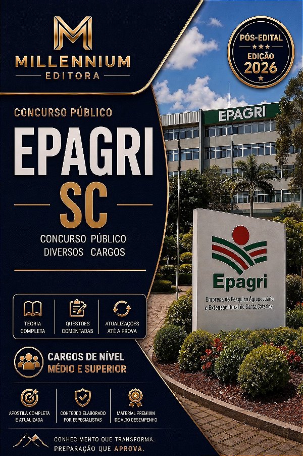 Apostila EPAGRI SC 2026 Assistente Social