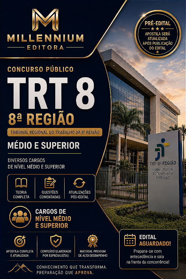 Apostila TRT 8 2026 Analista Judiciário – Arquitetura