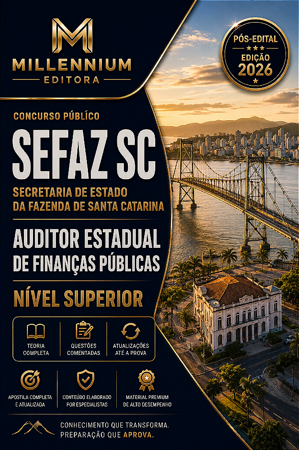 Apostila SEFAZ SC 2026 Auditor Direito