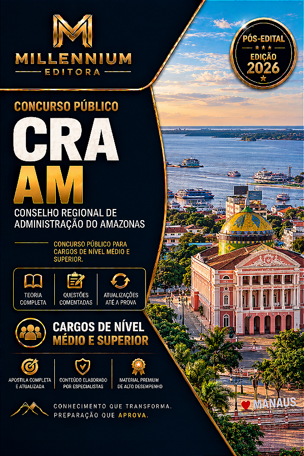 Apostila CRA AM 2026 Analista de Recursos Humanos