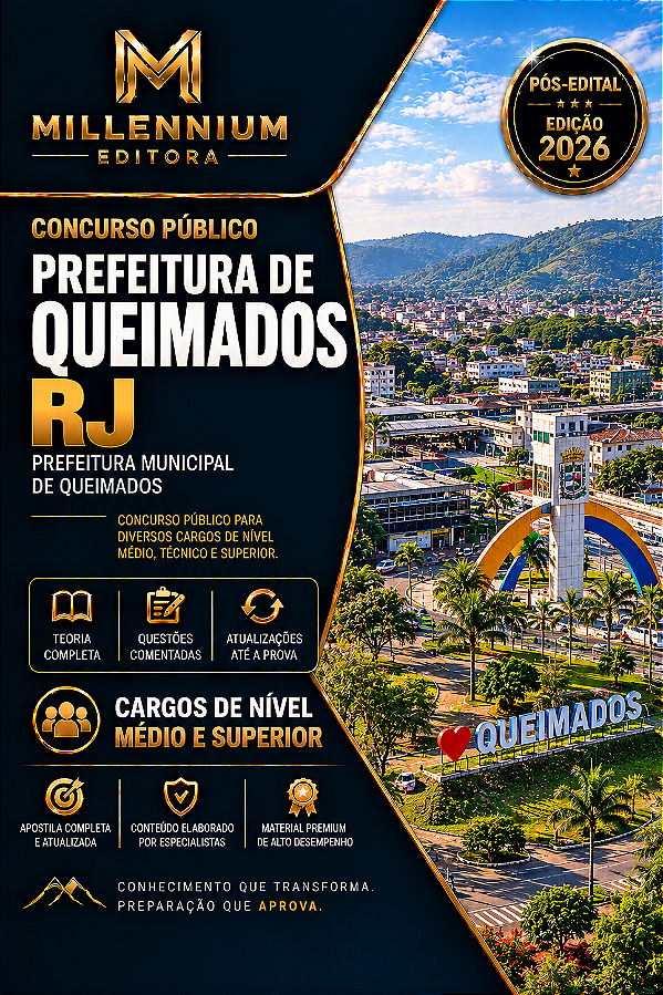 Apostila PREFEITURA DE QUEIMADOS RJ 2026 Fisioterapeuta