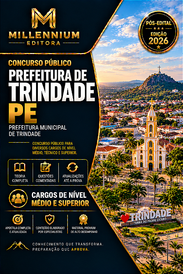 Apostila PREFEITURA DE TRINDADE PE 2026 Professor Computação