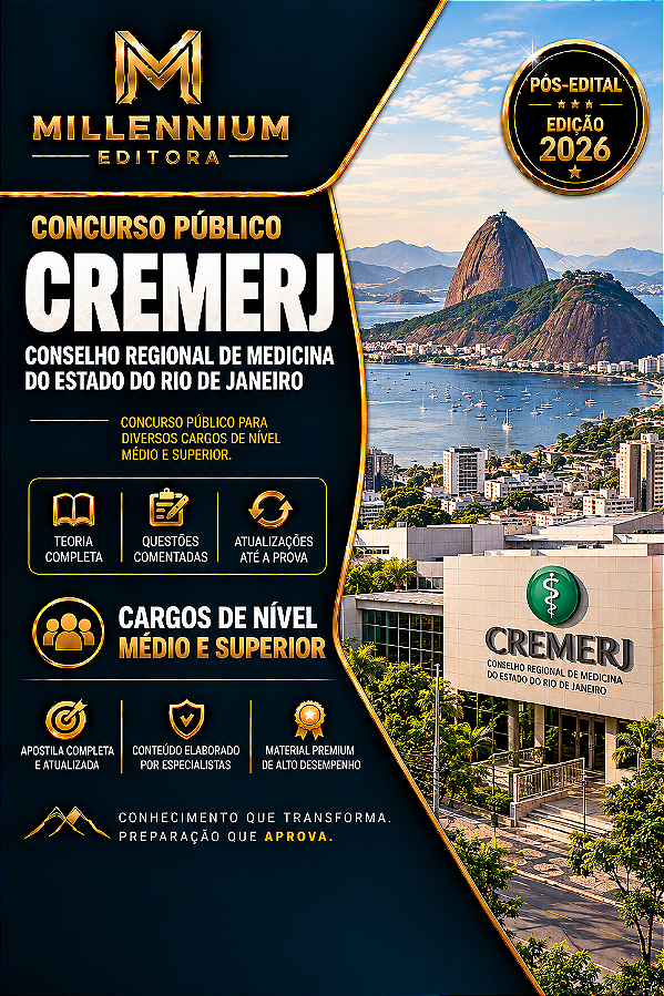 Apostila CREMERJ 2026 Analista de Controle Interno
