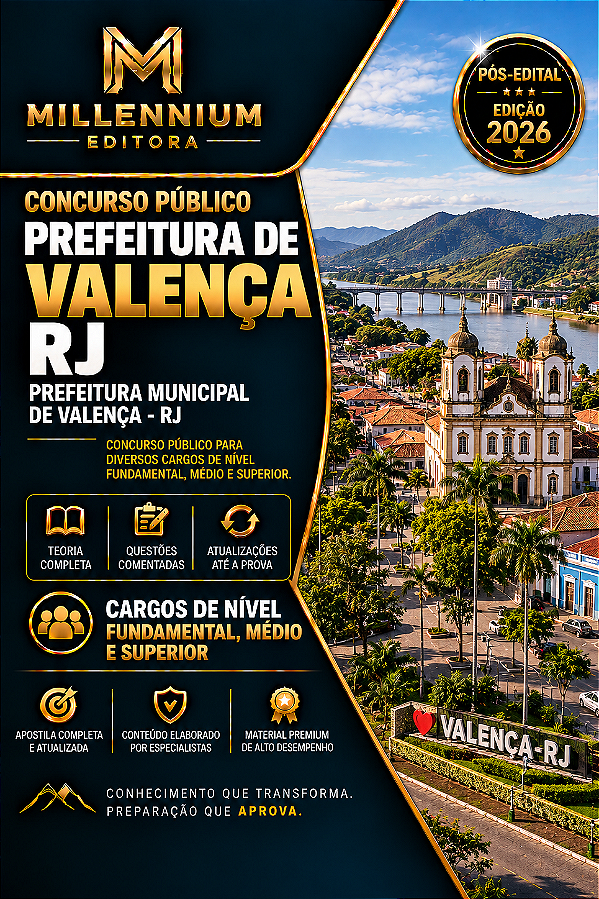 Apostila PREFEITURA DE VALENÇA RJ 2026 Ensino Religioso