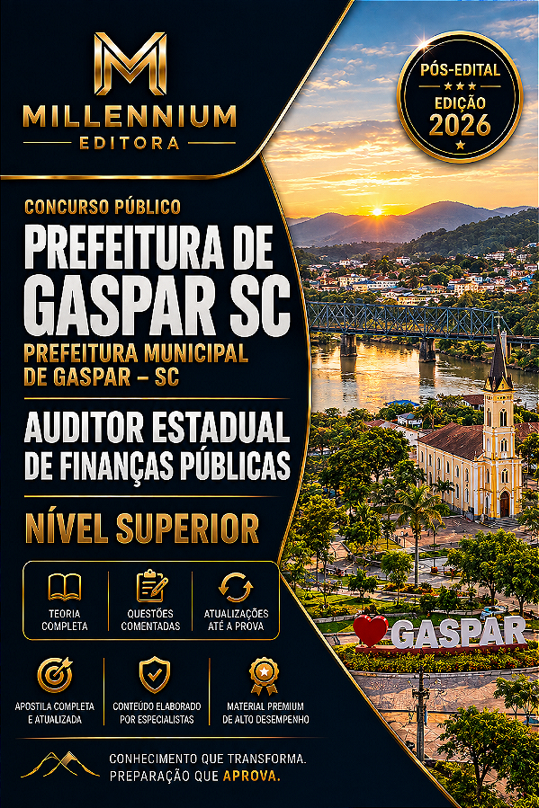Apostila PREFEITURA DE GASPAR SC 2026 Assistente Educacional