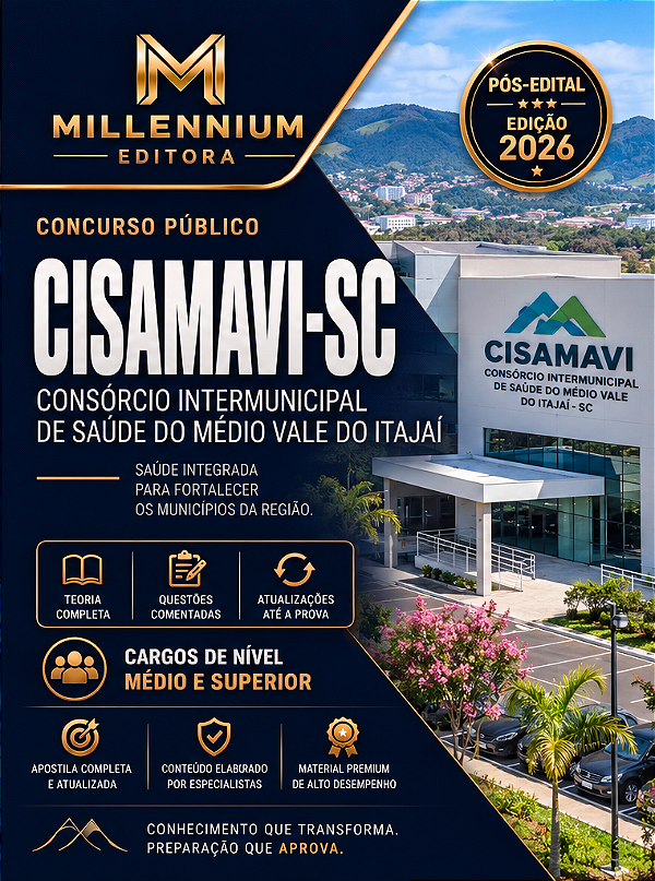 Apostila CISAMAVI SC 2026 Médico Veterinário
