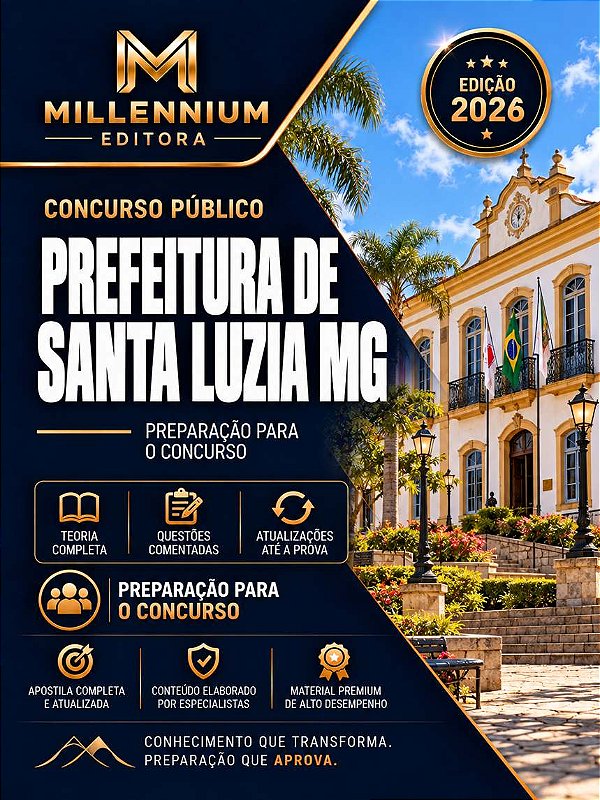 Apostila PREFEITURA DE SANTA LUZIA MG 2026 Arquiteto e Urbanista