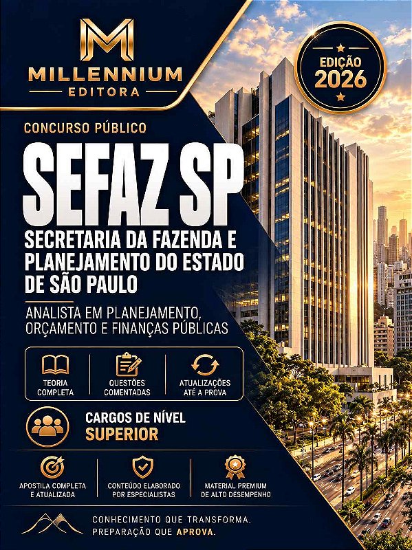 Apostila SEFAZ SP 2026 Analista em Ciências de Dados e Tecnologia da Informação