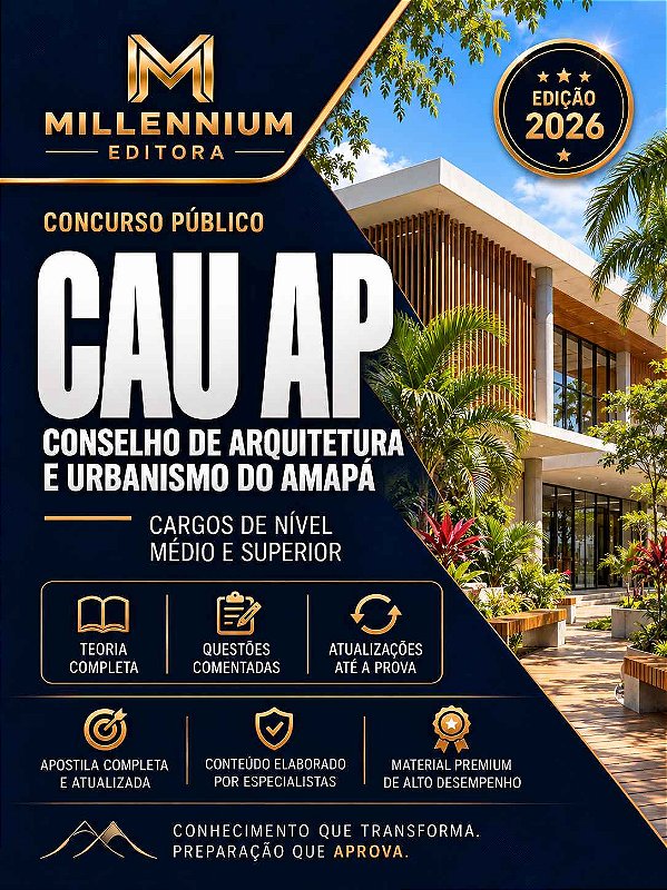 Apostila CAU AP 2026 Assistente Administrativo