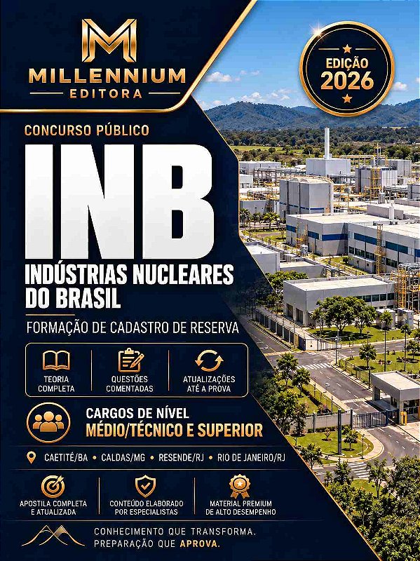 Apostila INB 2026 Técnico em Eletrônica