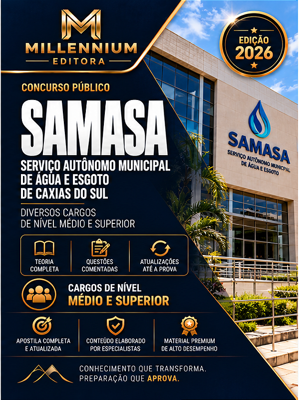 Apostila SAMASA SC 2026 Engenheiro Sanitarista