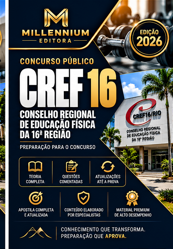 Apostila CREF 16 2026 Agente de Licitações