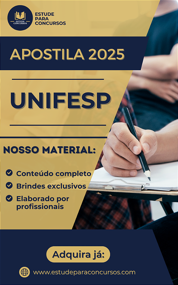 Apostila UNIFESP 2025 Assistente em Administração