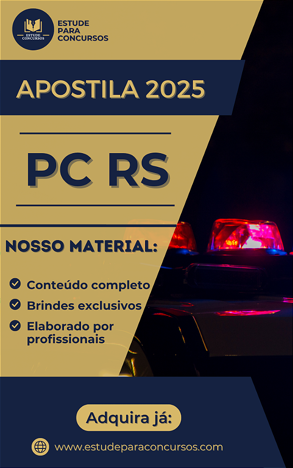 Apostila PC RS 2025 Inspetor de Polícia