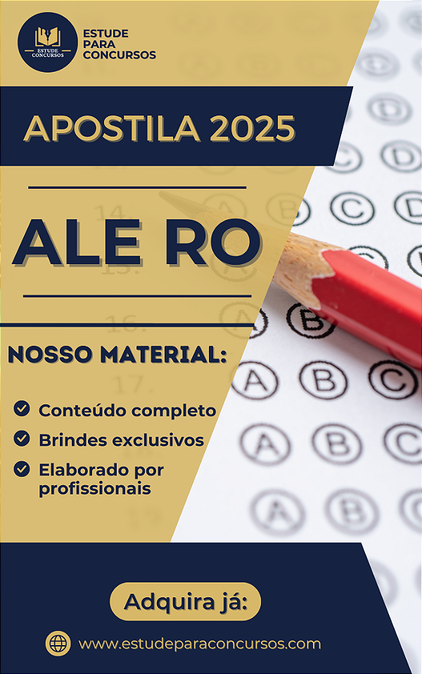 Apostila ALE RO 2025 Analista Engenharia Civil