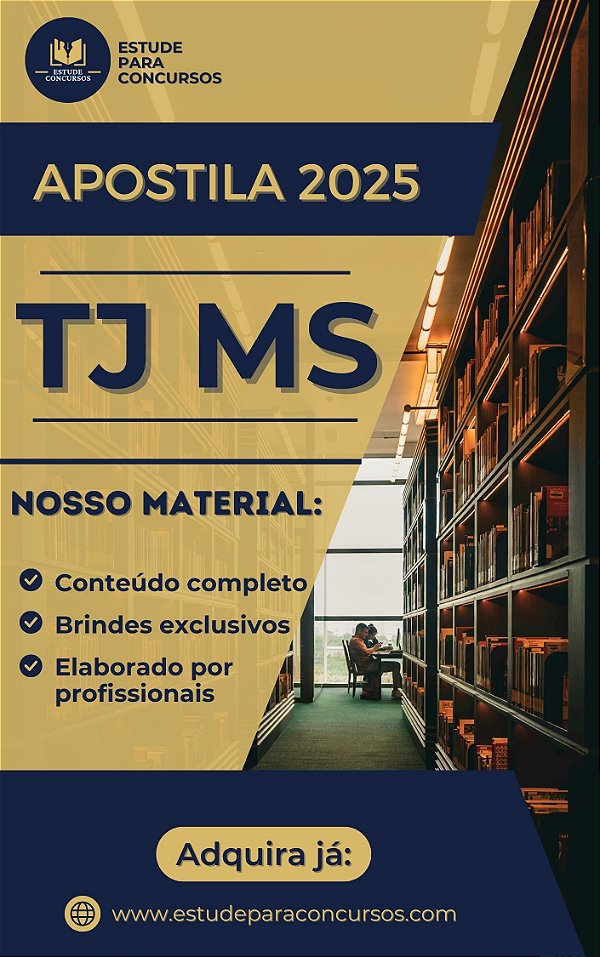 Apostila TJ MS 2025 Analista Judiciário