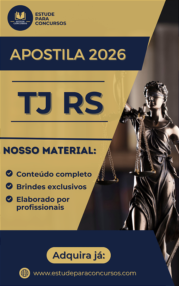 Apostila TJ RS 2026 Conciliador Criminal