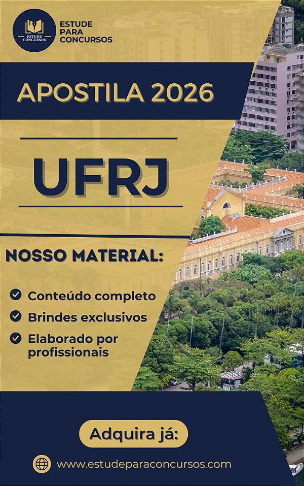 Apostila UFRJ 2026 Técnico de Laboratório - Química