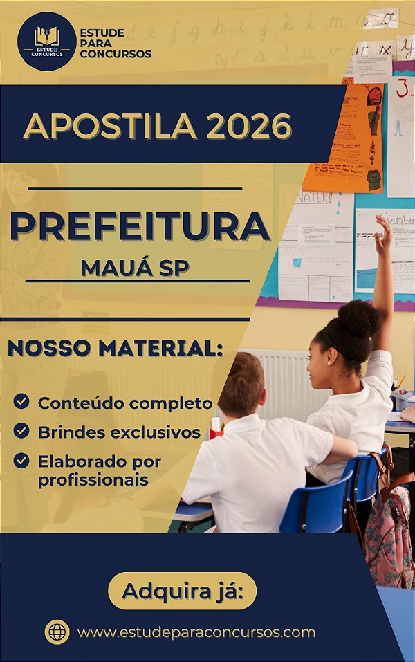 Apostila PREFEITURA DE MAUÁ SP 2026 Professor II - AEE - Educação Especial
