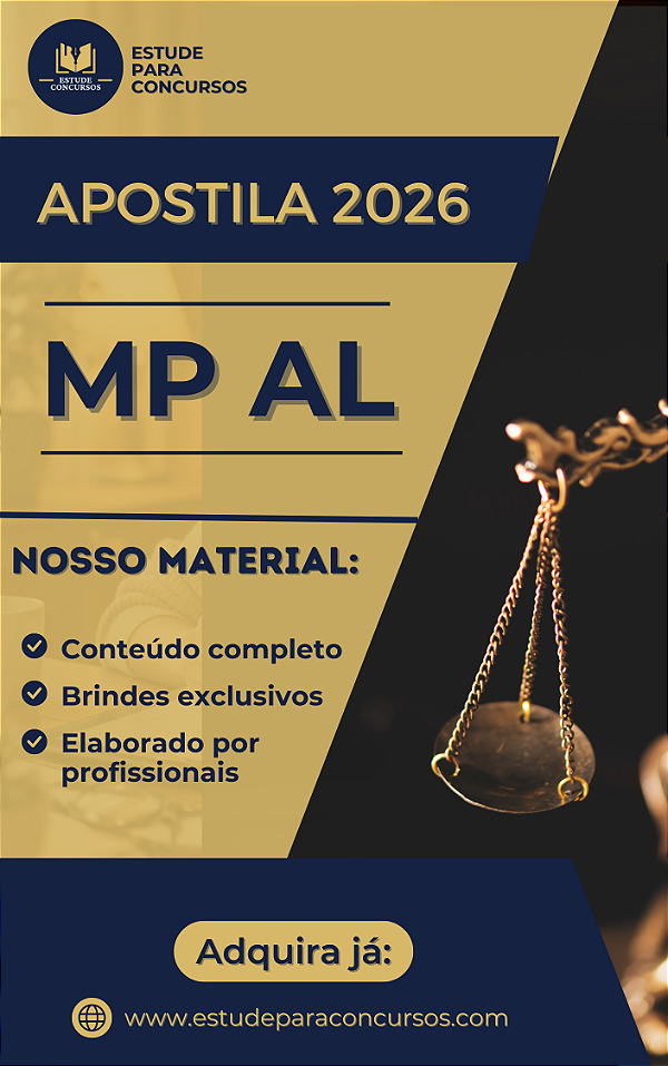 Apostila MP AL 2026 Analista Área de Administração de Banco de Dados