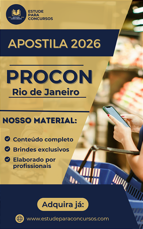 Apostila PROCON RJ 2026 Agente de Proteção e Defesa do Consumidor