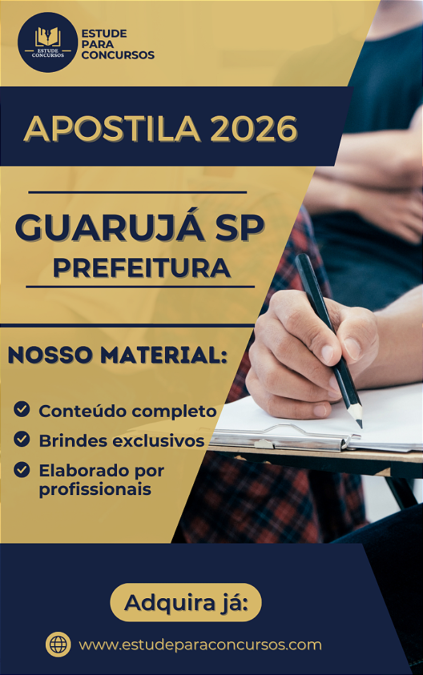 Apostila PREFEITURA DE GUARUJÁ SP 2026 Professor de Educação Física