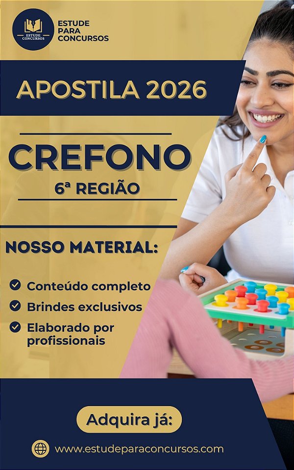 Apostila CREFONO 6 2026 Assistente Administrativo
