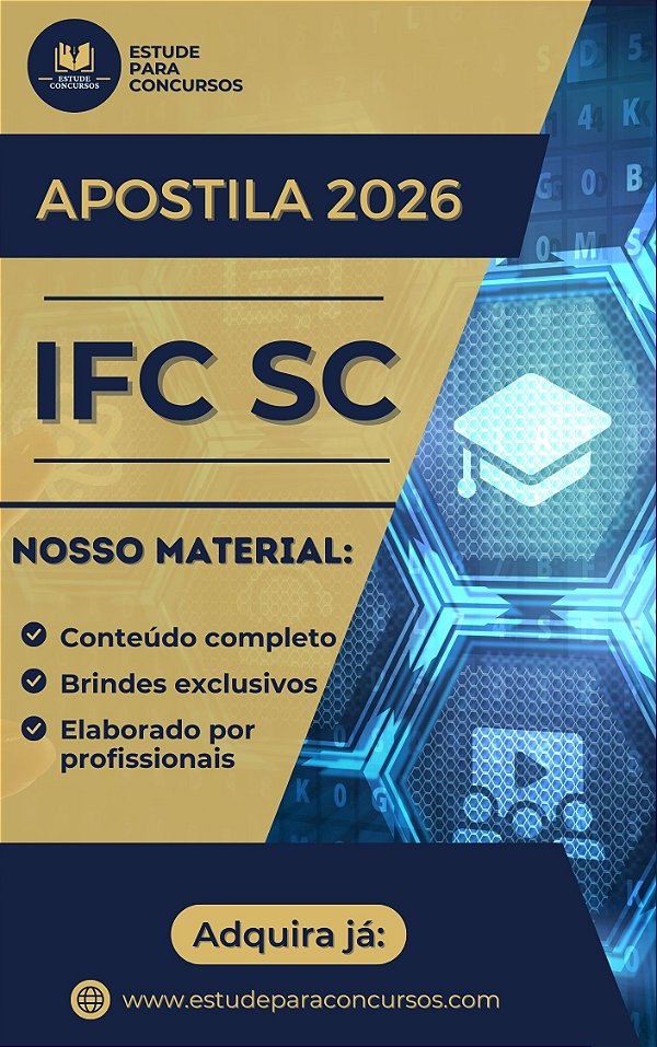 Apostila IFC SC 2026 Professor Engenharia de Alimentos