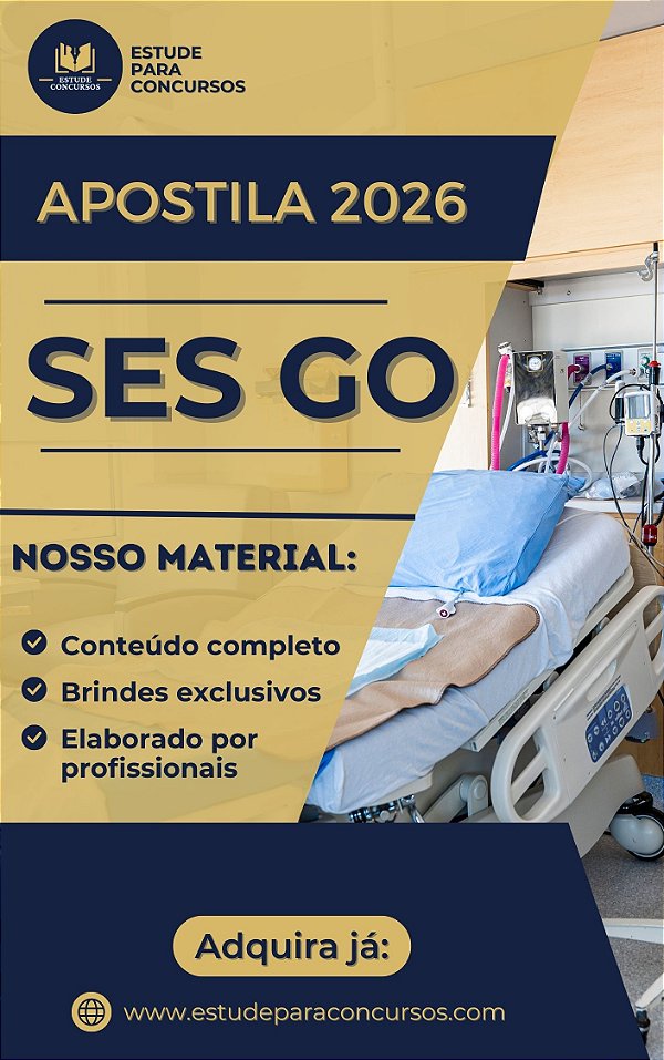 Apostila SES GO 2026 Fiscal Categoria V Engenheiro Civil