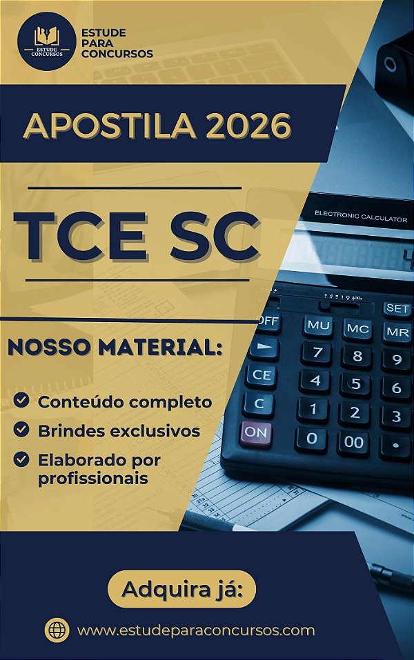 Apostila TCE SC 2026 Auditor Economia
