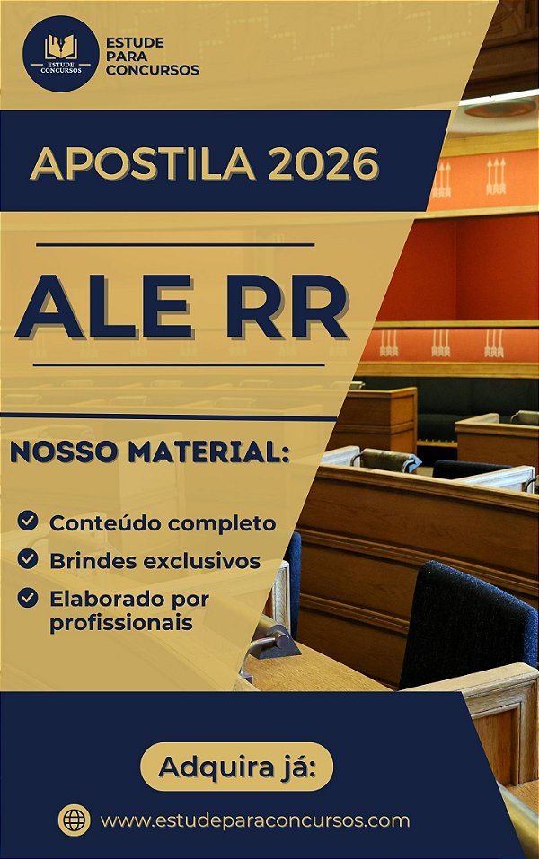 Apostila ALE RR 2026 Analista Administrador