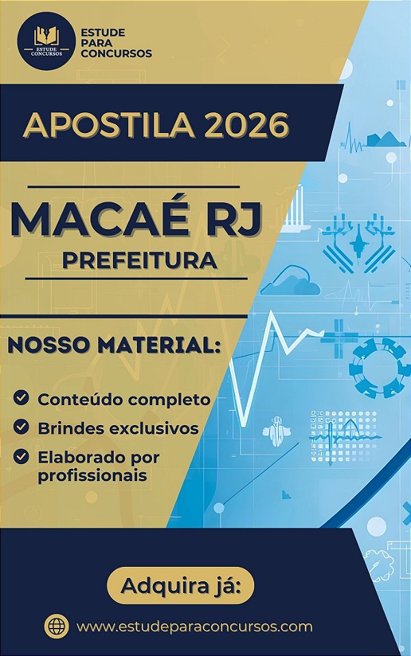 Apostila PREFEITURA DE MACAÉ RJ 2026 Médico Cardiologista