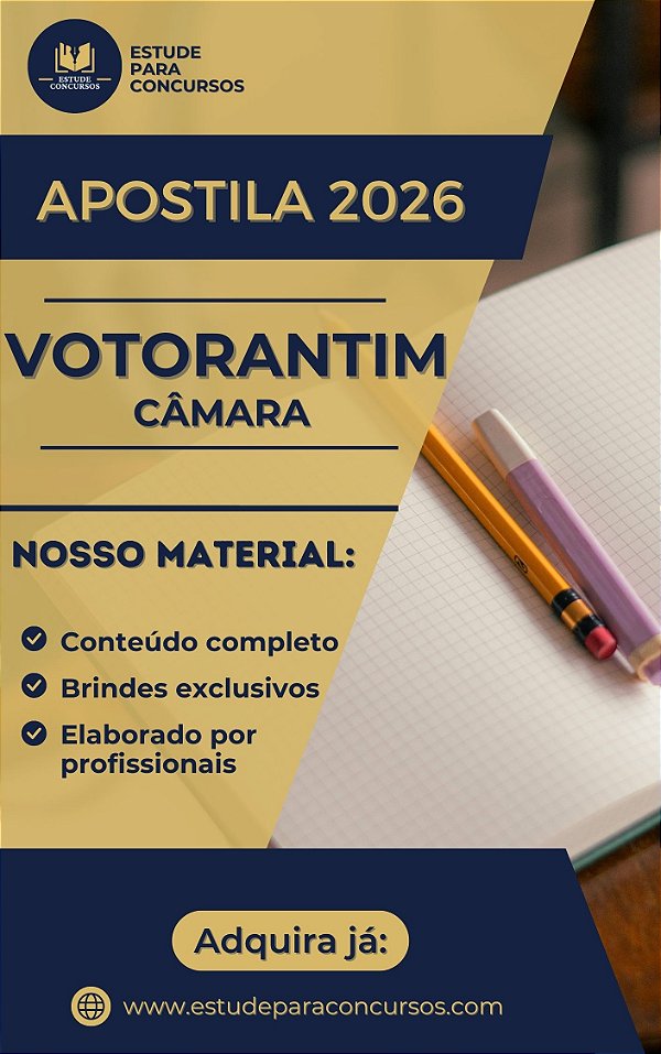 Apostila CÂMARA DE VOTORANTIM SP 2026 Analista Administrativo