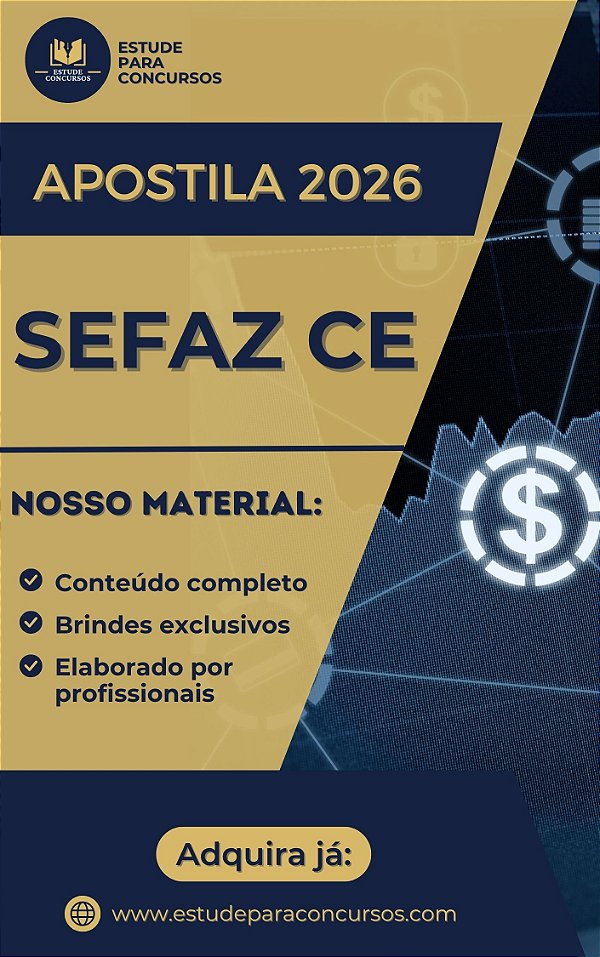 Apostila SEFAZ CE 2026 Auditor Fiscal Tecnologia da Informação