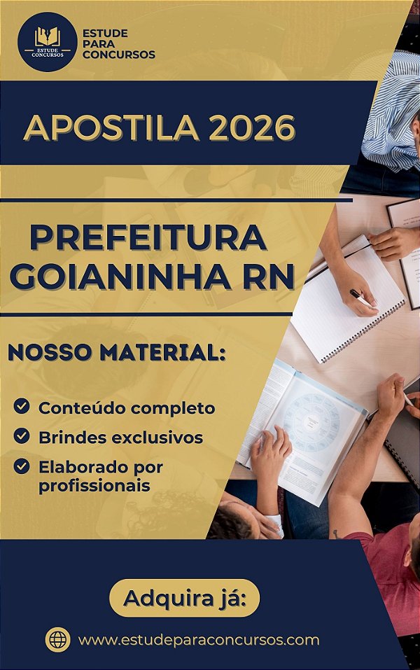 Apostila PREFEITURA DE GOIANINHA RN 2026 Secretário Escolar