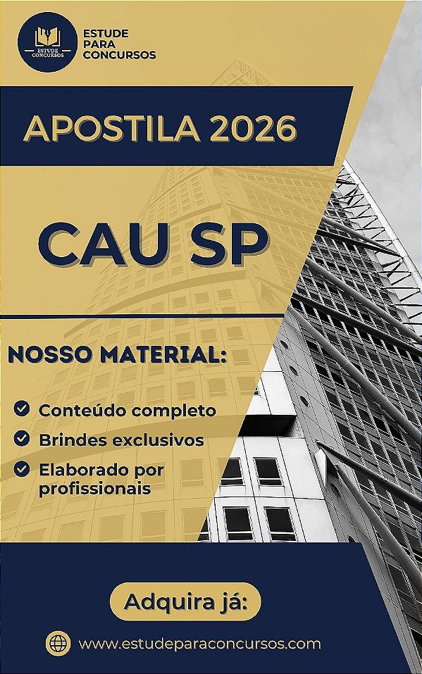 Apostila CAU SP 2026 Analista Técnico II - Jurídico
