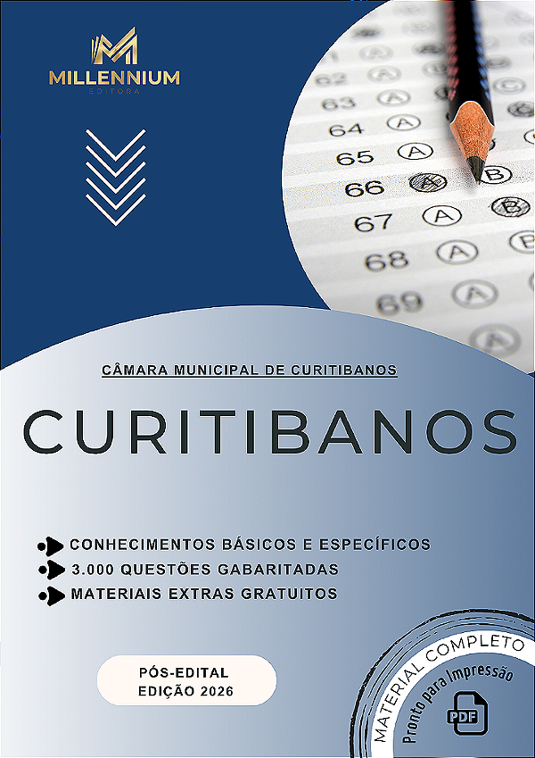 Apostila CÂMARA DE CURITIBANOS SC 2026 Procurador Jurídico