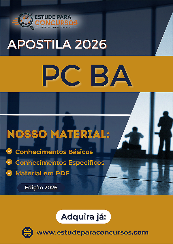 Apostila PC BA 2026 Investigador de Polícia Civil