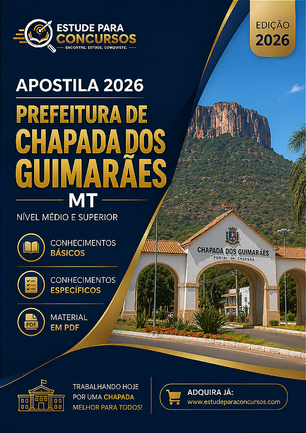 Apostila PREFEITURA CHAPADA DOS GUIMARÃES MT 2026 Assistente Social