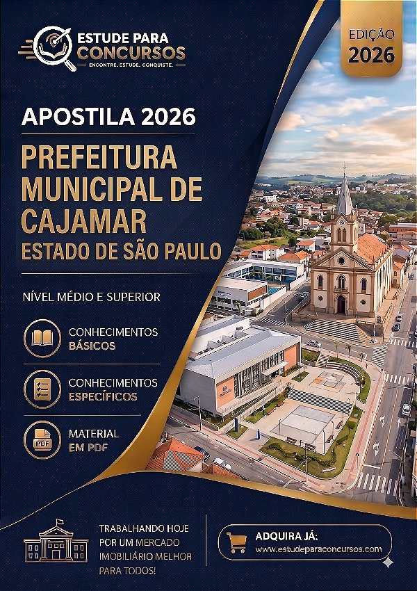 Apostila PREFEITURA DE CAJAMAR SP Professor de Língua Portuguesa